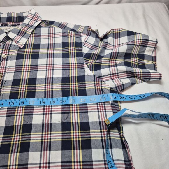 Cremieux Indian Madras Men's Short Sleeve Shirt Size XL Button Up Plaid (62) - Picture 4 of 9